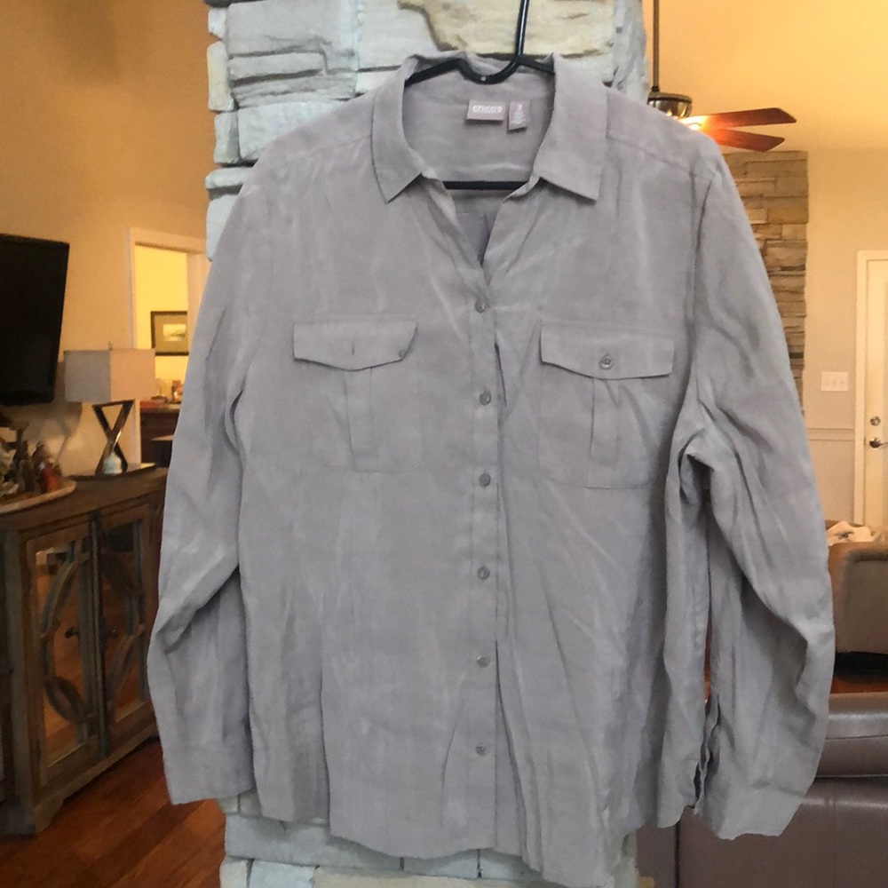 Chico’s long sleeved blouse.